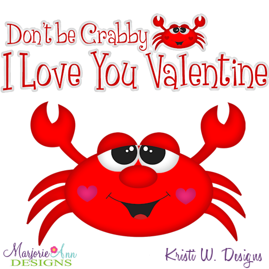 Don't Be Crabby SVG Cutting Files Includes Clipart - Click Image to Close